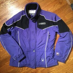 Spyder Purple & Black Insulated Women's Ski Jacket